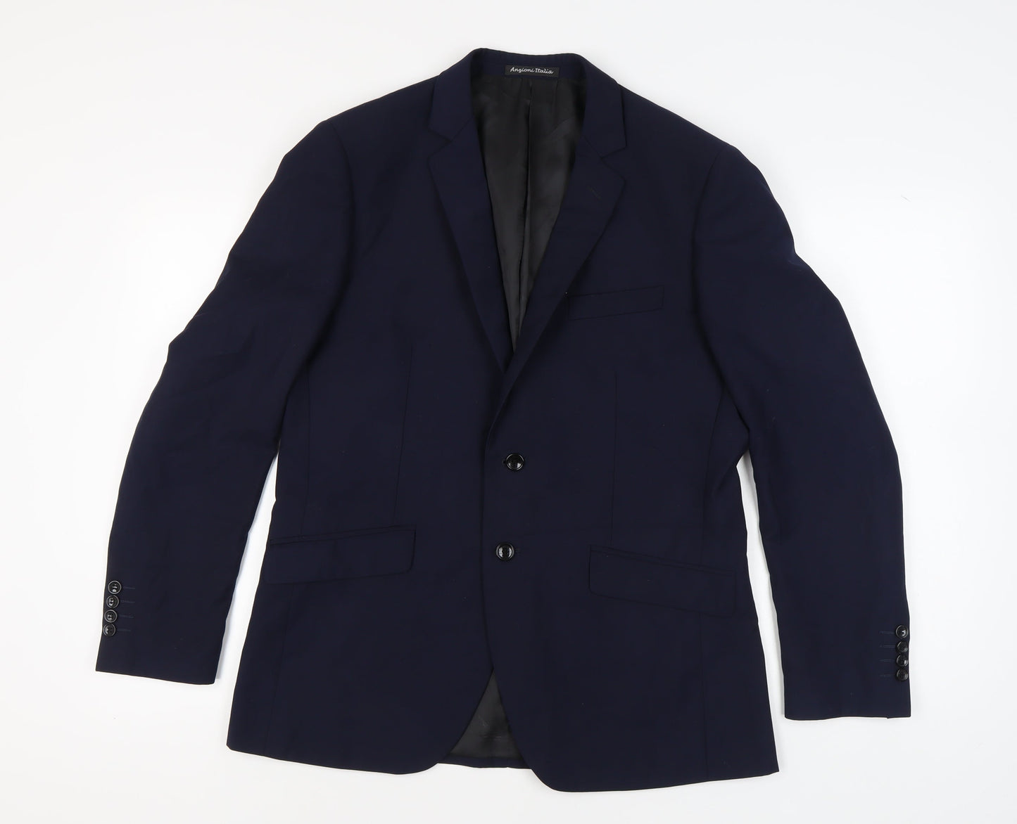 Argioni Italia Men's Blue Blazer, Size 42, Two-Button
