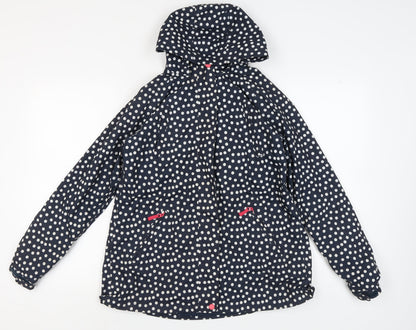 Peter Storm Girls Blue Polka Dot Jacket 13 Years