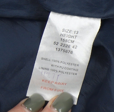 Peter Storm Girls Blue Polka Dot Jacket 13 Years