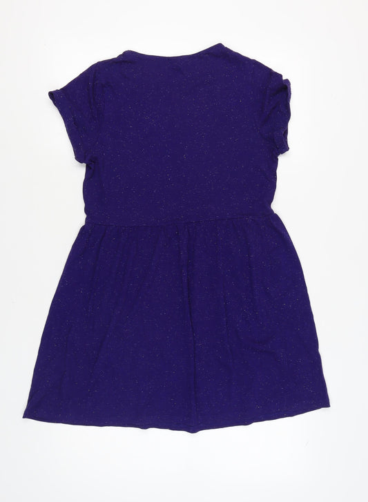Topshop Women's Purple Skater Dress Size 12