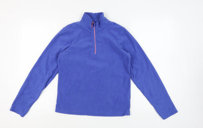 Mountain Warehouse Boys Blue Fleece 1/4 Zip Sweatshirt 13 Years