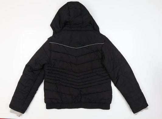 LA Gear Women's Black Puffer Jacket, Size 16