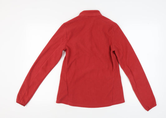 Decathlon Women's Red Fleece Regular Fit Sweatshirt Size 12