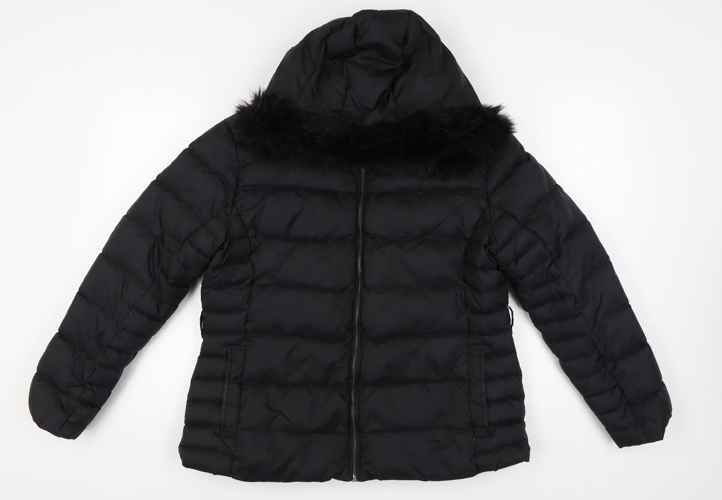 Womens UK Size 18 Jaeger Black Puffer Jacket