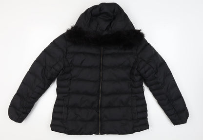 Womens UK Size 18 Jaeger Black Puffer Jacket