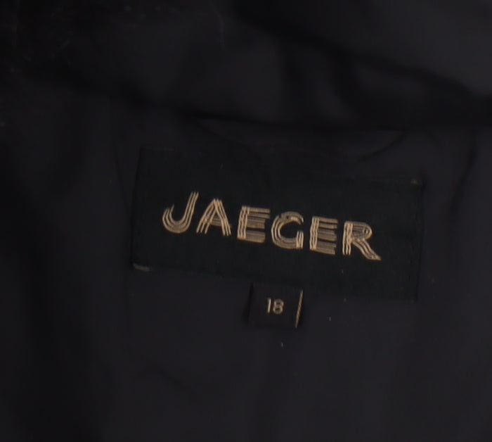 Womens UK Size 18 Jaeger Black Puffer Jacket