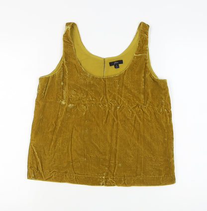 Womens UK Size 4 J.CREW Gold  Tank