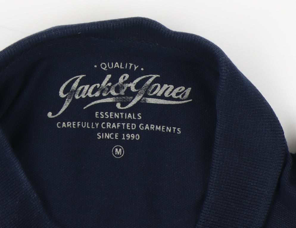 Jack & Jones Men's Blue Polo Shirt Size M