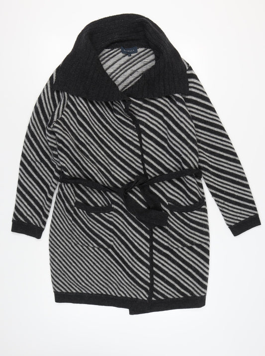 Womens UK Size L Viyella Black Cardigan Jumper