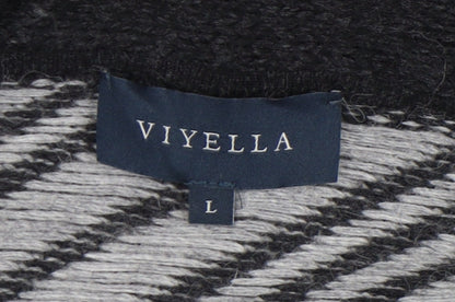 Womens UK Size L Viyella Black Cardigan Jumper