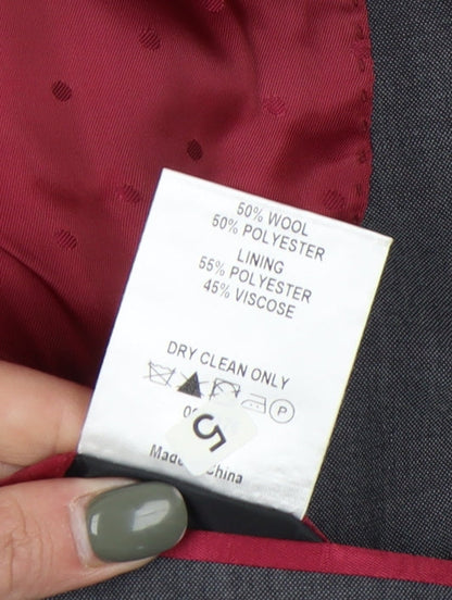 Mens UK Size 38 Jeff Banks Regular Grey Suit Jacket