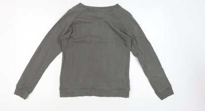 Moss Copenhagen Women's Grey Cotton Pullover Sweatshirt S