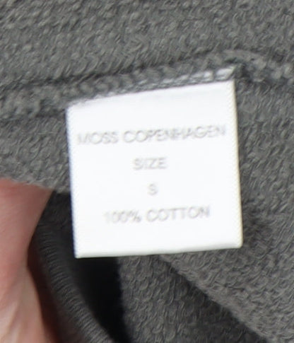 Moss Copenhagen Women's Grey Cotton Pullover Sweatshirt S