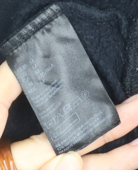H&M Unisex Black M Pullover Sweatshirt, Autumn Wear