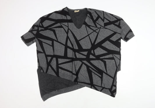 Womens UK Size M Phase Eight Black Poncho Jumper