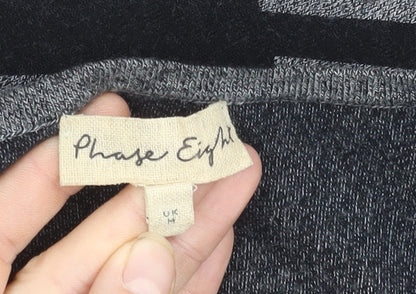 Womens UK Size M Phase Eight Black Poncho Jumper
