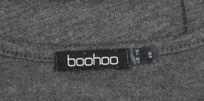 boohoo Women’s Grey Bodycon Midi Dress M