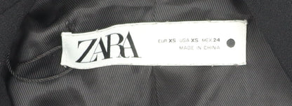 Zara Women's Black XS Double-Breasted Blazer