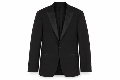 Mens UK Size 40 Marks and Spencer Regular Black Suit Tuxedo