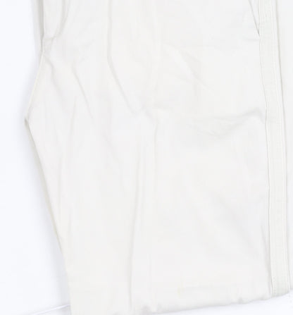Hush Women's White Trousers Size 8 Cotton Blend