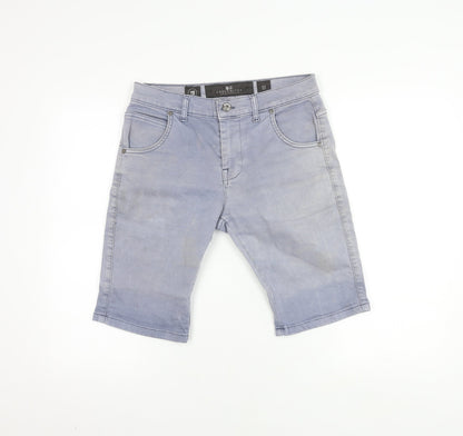 Crosshatch Men's Blue Shorts Size 32 Casual Comfort