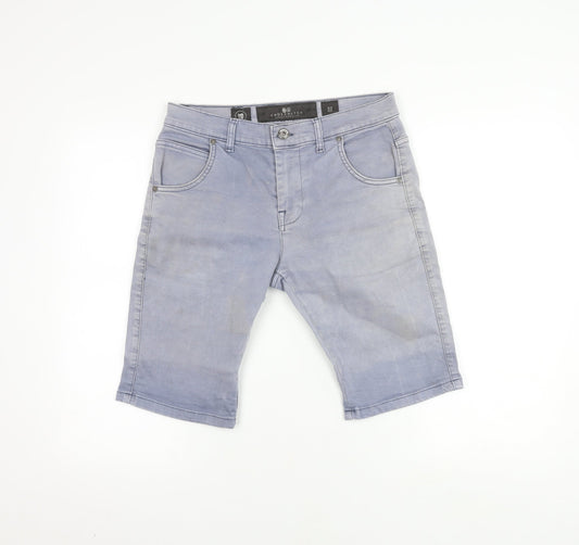 Crosshatch Men's Blue Shorts Size 32 Casual Comfort