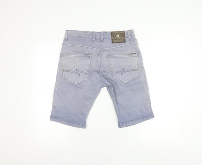 Crosshatch Men's Blue Shorts Size 32 Casual Comfort