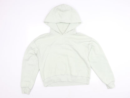 Abercrombie & Fitch Women's White Hoodie S Pullover Logo