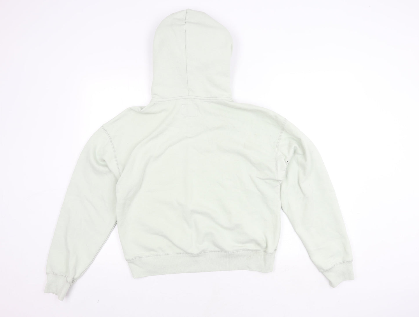 Abercrombie & Fitch Women's White Hoodie S Pullover Logo