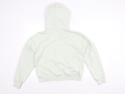 Abercrombie & Fitch Women's White Hoodie S Pullover Logo