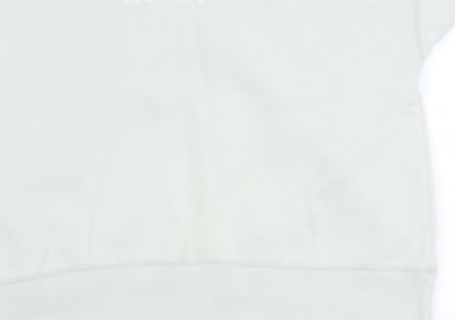 Abercrombie & Fitch Women's White Hoodie S Pullover Logo