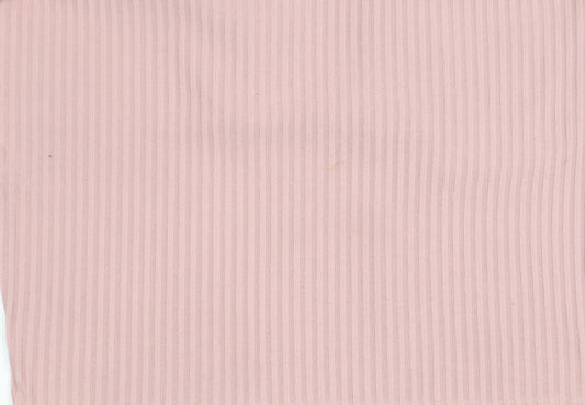 New Look Women's Pink V-Neck Top Size L