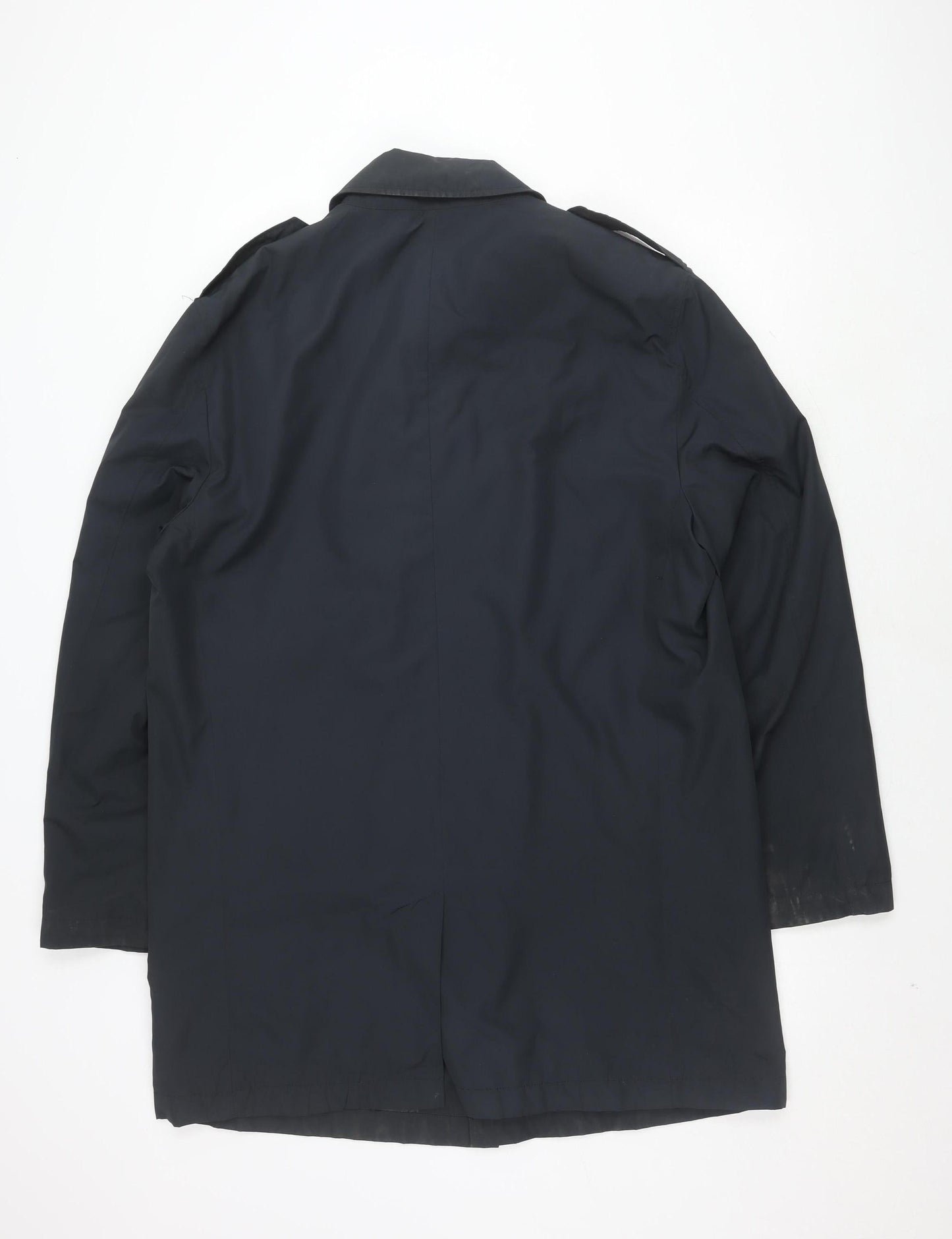 Mens UK Size L Marks and Spencer Blue Overcoat