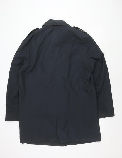 Mens UK Size L Marks and Spencer Blue Overcoat