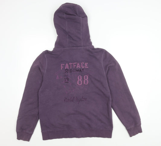 Fat Face Women's Purple Hoodie Jacket Size 14