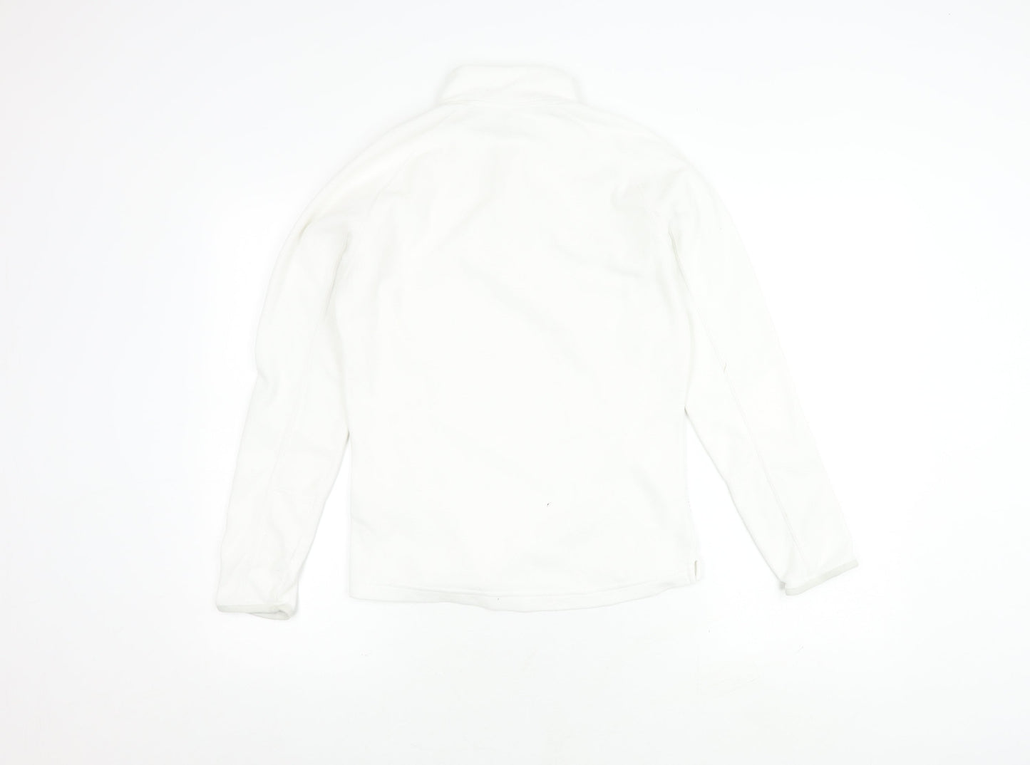 Decathlon Women's White XS 1/2 Zip Fleece Sweatshirt