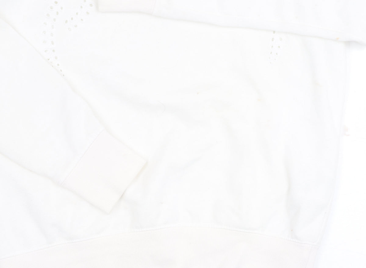 Womens UK Size 12 H&M White Pullover Jumper