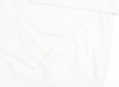 Womens UK Size 12 H&M White Pullover Jumper
