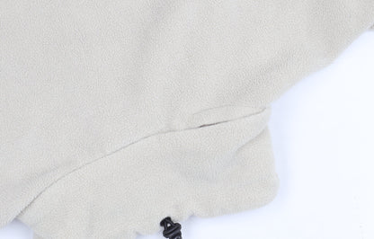 B&C Men's Beige Basic Jacket, S, Stand-Up Collar