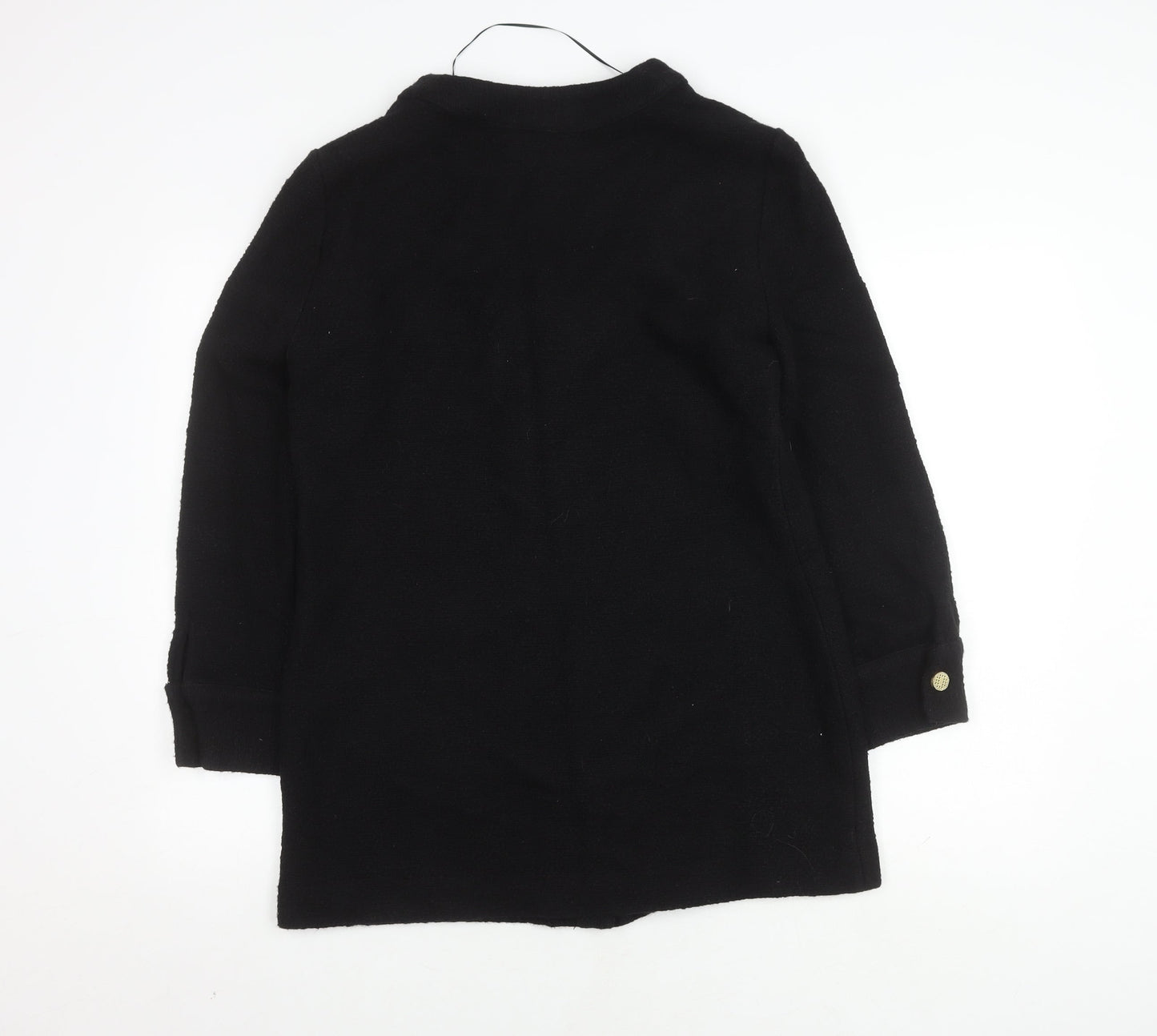 Womens UK Size 2 Zara Black Basic Jacket