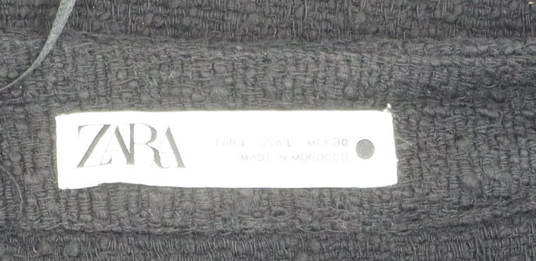 Womens UK Size 2 Zara Black Basic Jacket