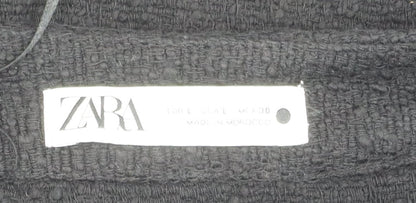 Womens UK Size 2 Zara Black Basic Jacket