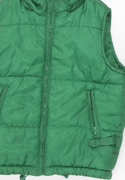 Womens UK Size 10 New Look Green Puffer Jacket