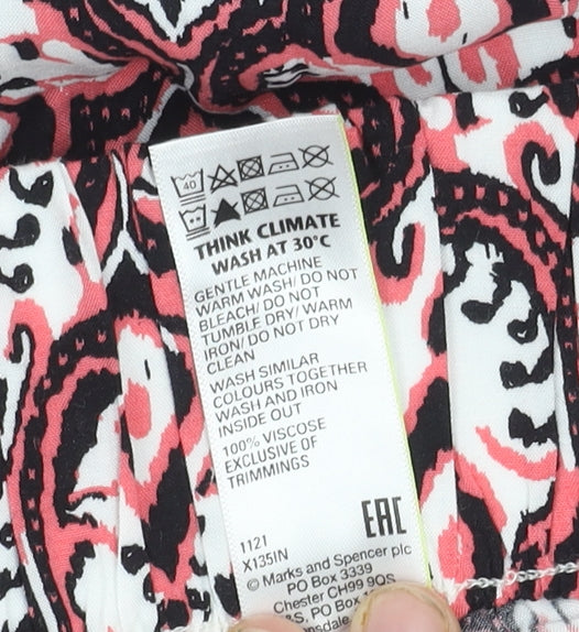 Womens UK Size 10 Marks and Spencer  Cropped Multicoloured Trousers