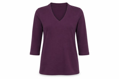 Womens UK Size S Orvis Purple Basic T-Shirt