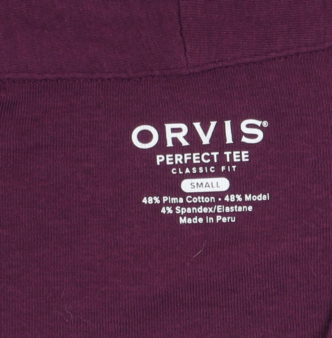 Womens UK Size S Orvis Purple Basic T-Shirt