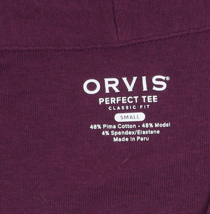 Womens UK Size S Orvis Purple Basic T-Shirt