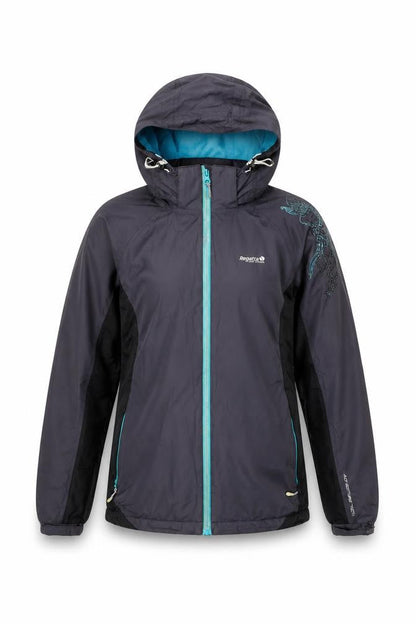 Front view of Regatta Women's Black Waterproof Track Jacket, size 10