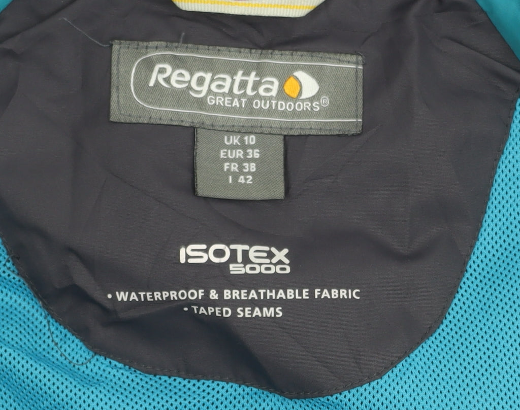 Regatta Women's Black Waterproof Track Jacket Size 10