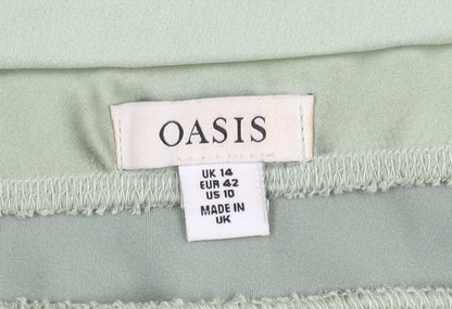 Oasis Women's Green Skirt Size 14